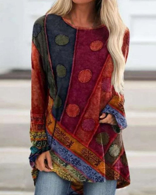 Jorja - Retro Boho Tunic Top