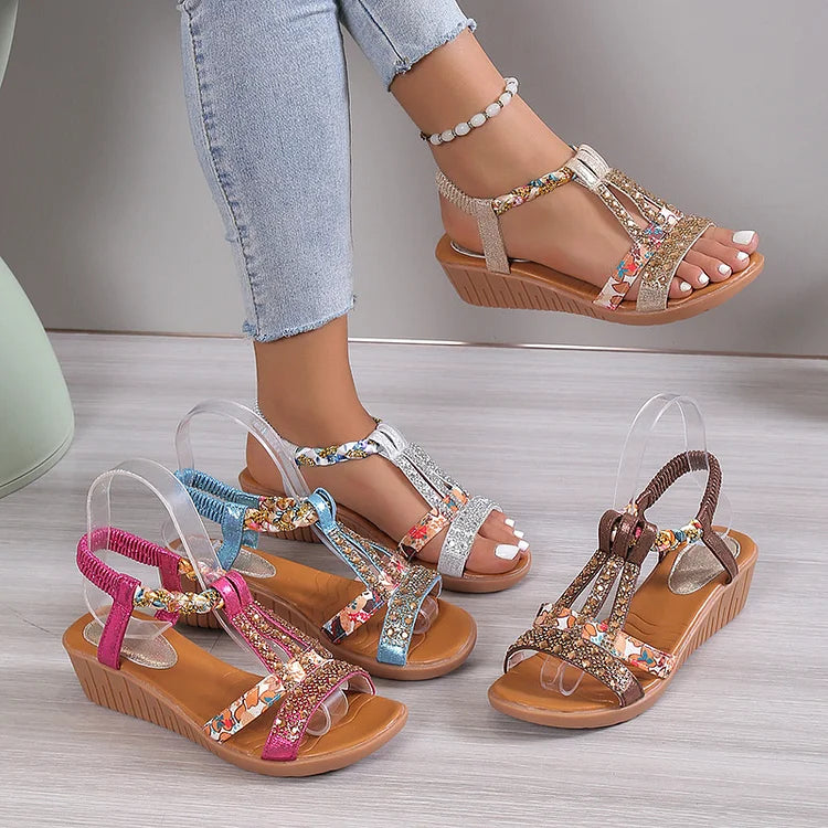 Donella - Boho Chic Flat Sandals