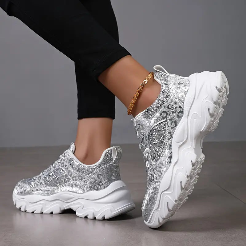 Vera - Glitter Chunky Trainers