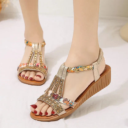 Donella - Boho Chic Flat Sandals