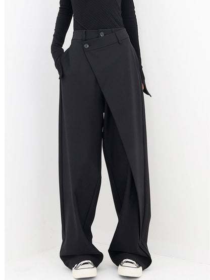 Keturah - Asymmetric Wide-Leg Trousers