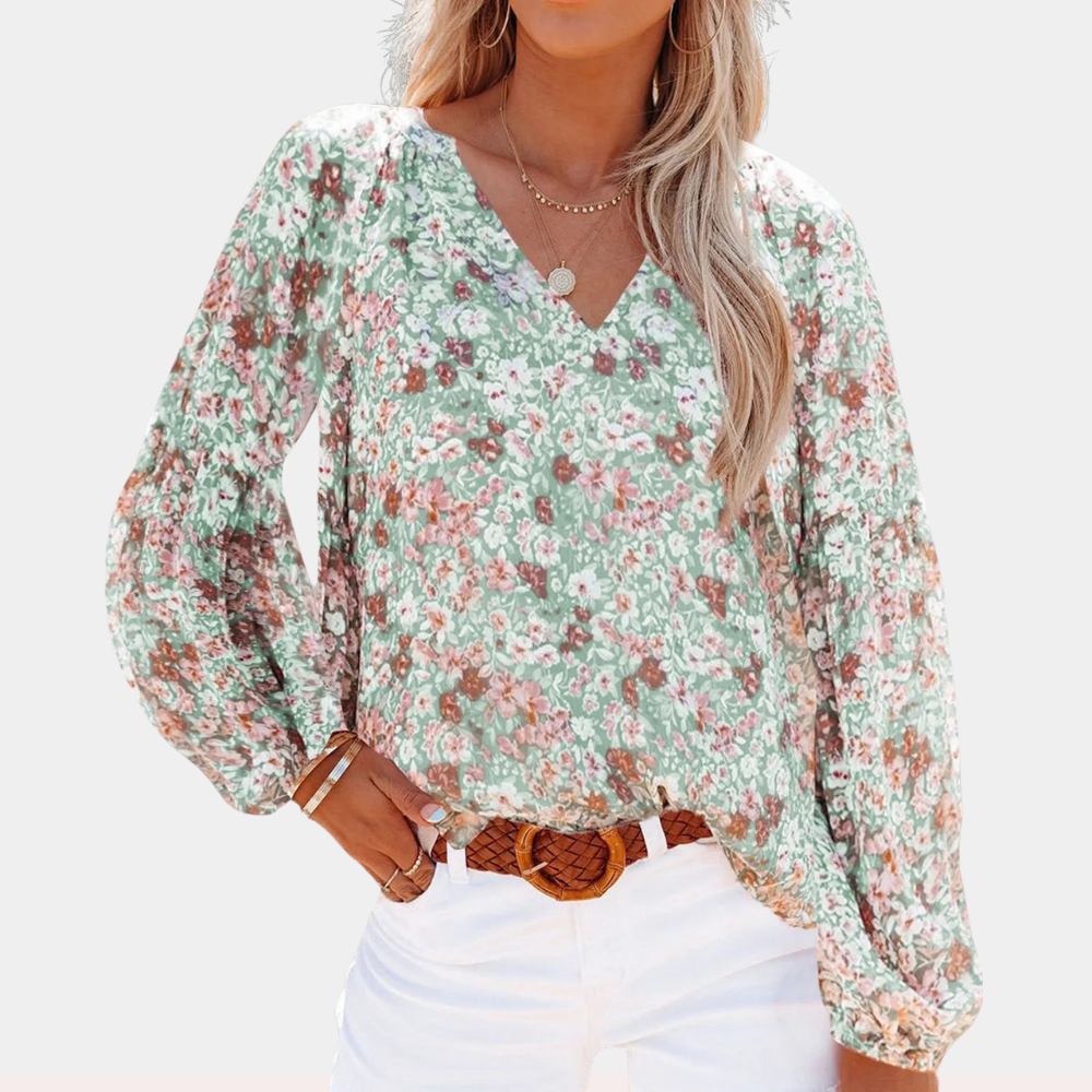 Amya - Floral Summer Blouse