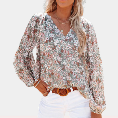 Amya - Floral Summer Blouse