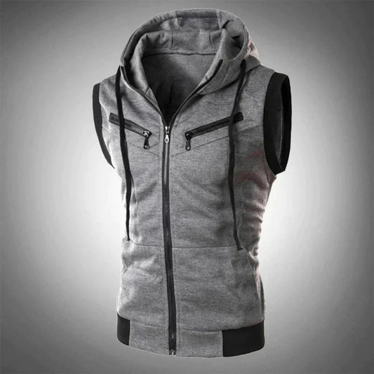 Blaine - Sleeveless Zip Hoodie