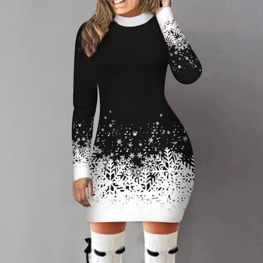 Imelda - Snowflake Jumper Dress