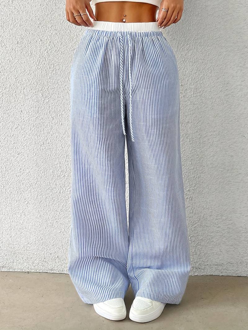 Isla - Striped Wide Pants