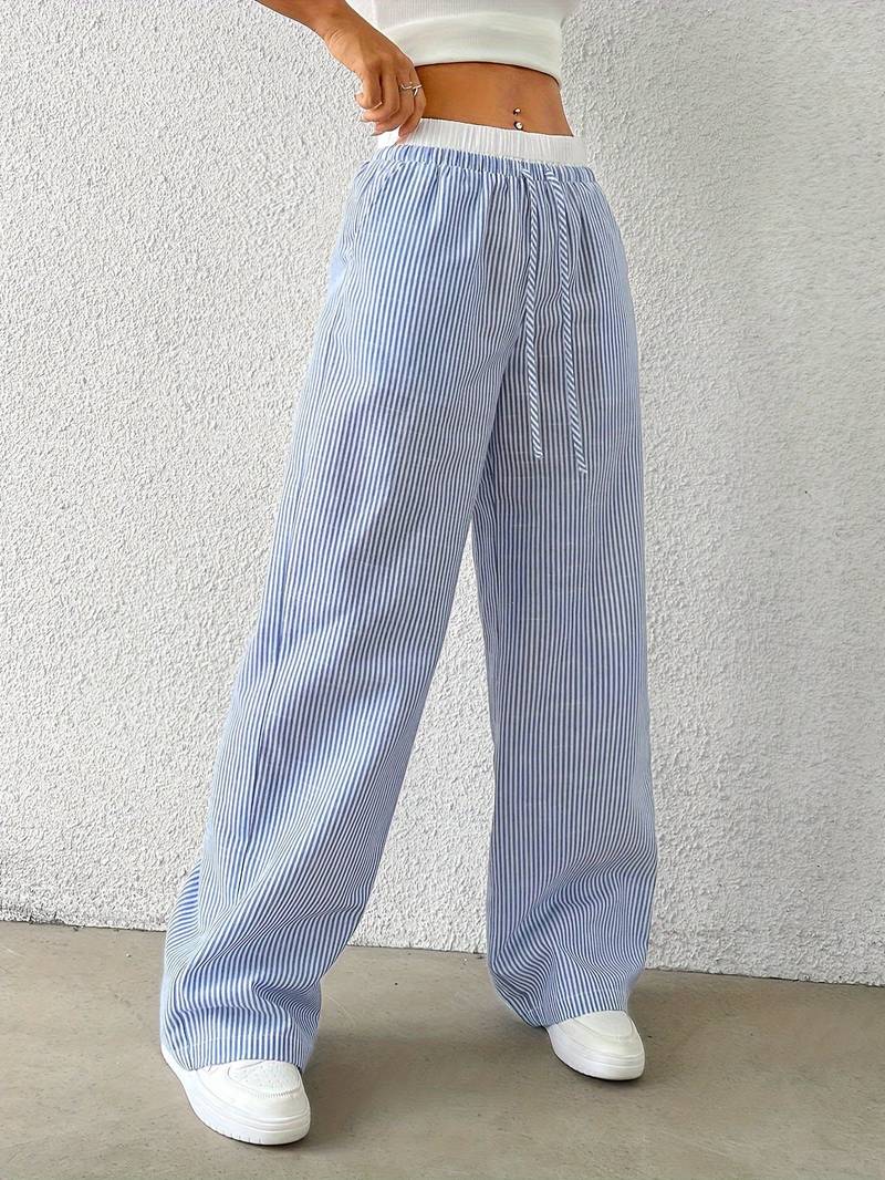 Isla - Striped Wide Pants