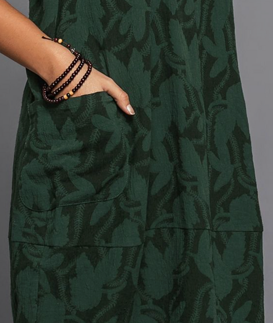 Jessamine - Stylish Green Midi Dress