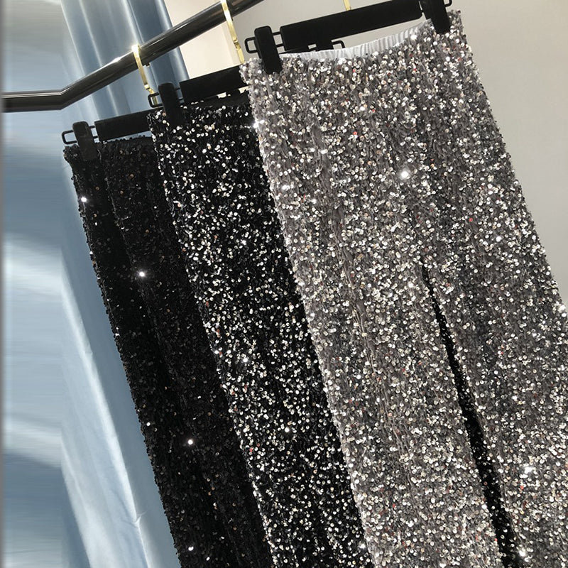 Della - Sparkling Wide-Leg Trousers