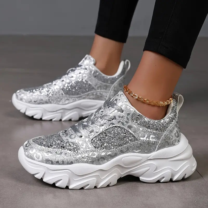 Vera - Glitter Chunky Trainers