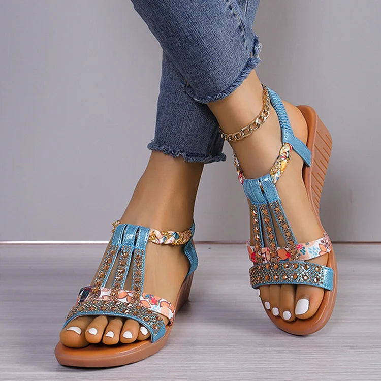 Donella - Boho Chic Flat Sandals