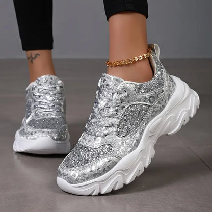 Vera - Glitter Chunky Trainers