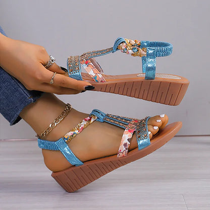 Donella - Boho Chic Flat Sandals