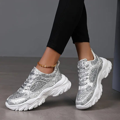 Vera - Glitter Chunky Trainers