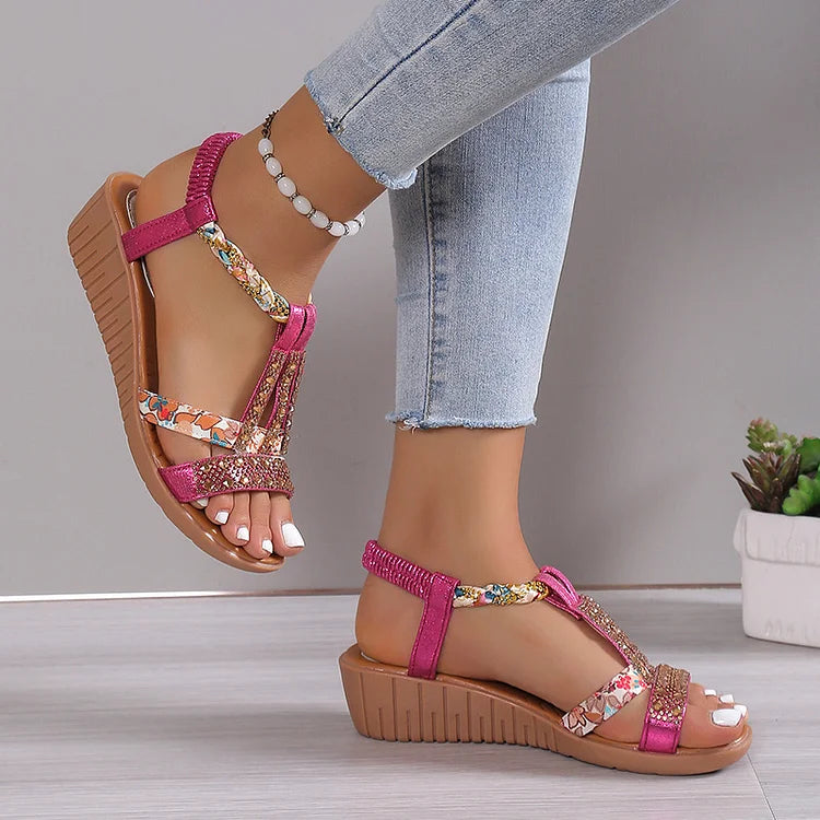 Donella - Boho Chic Flat Sandals